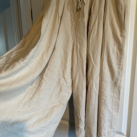 Oli & Hali Pleated Tie Waist Pants - XL - Picture 2 of 4